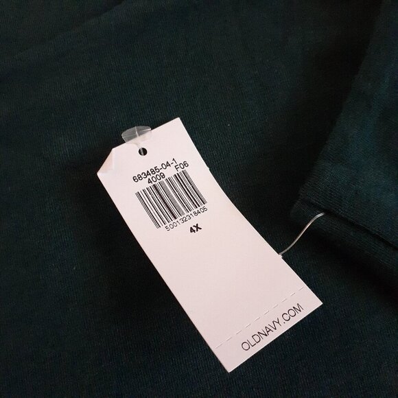 Old Navy NWT Women's Size 4X Dark Green Double-Layer Scoop-Neck Tank Bodysuit - Picture 4 of 11